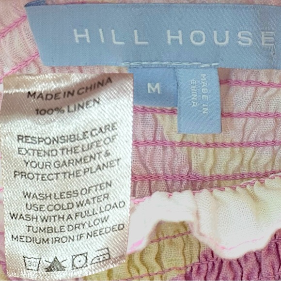 Hill House - ‘Elizabeth Nap’ Mini Linen Dress ‘Candy Kaleidoscope’, Pink X-Small - Picture 16 of 17